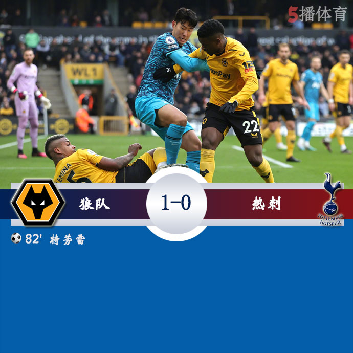 狼队  1 - 0  热刺