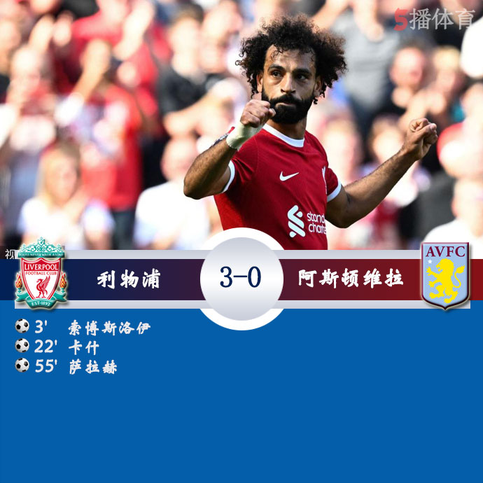 利物浦  3 - 0  阿斯顿维拉