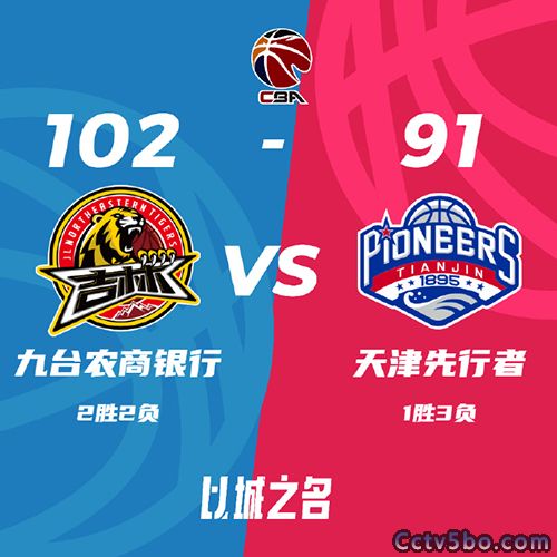 吉林  102 - 91  天津