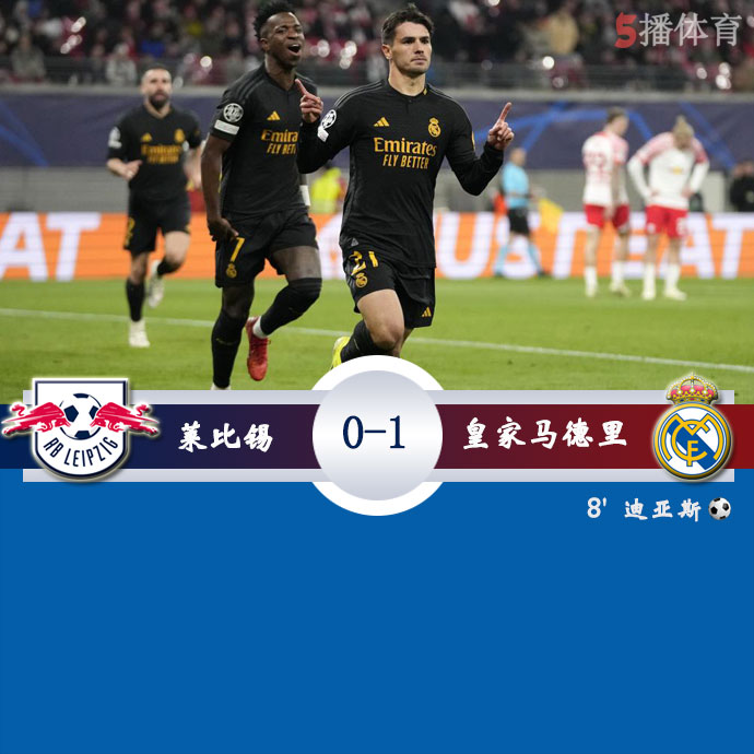 莱比锡  0 - 1  皇家马德里