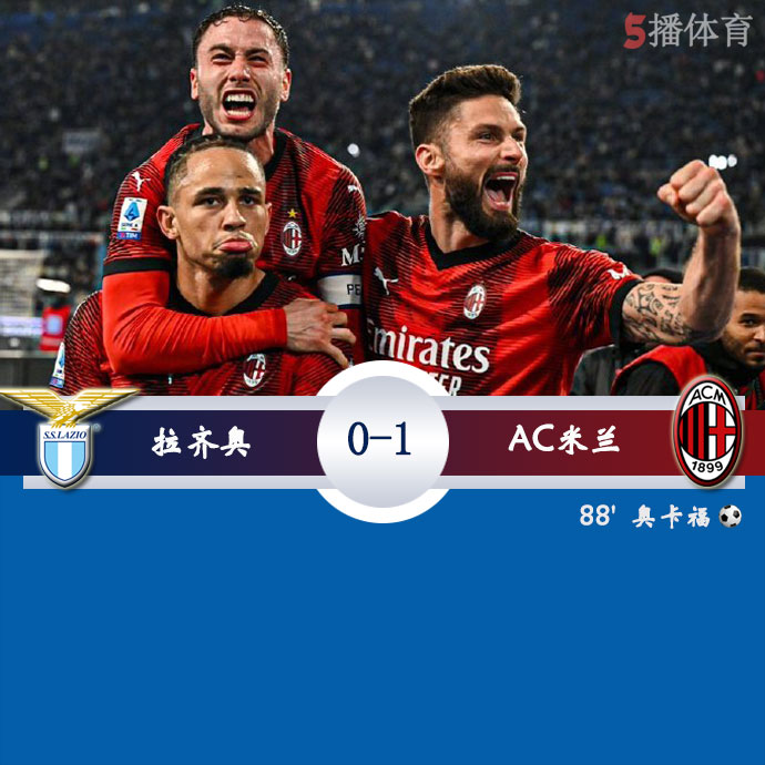 拉齐奥  0 - 1  AC米兰