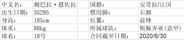 姆巴拉·恩佐拉简介