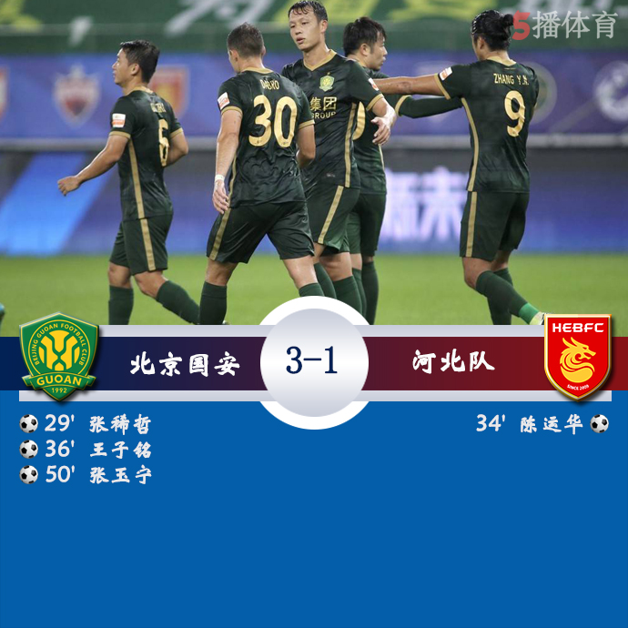 中超第18轮 北京国安  3 - 1  河北