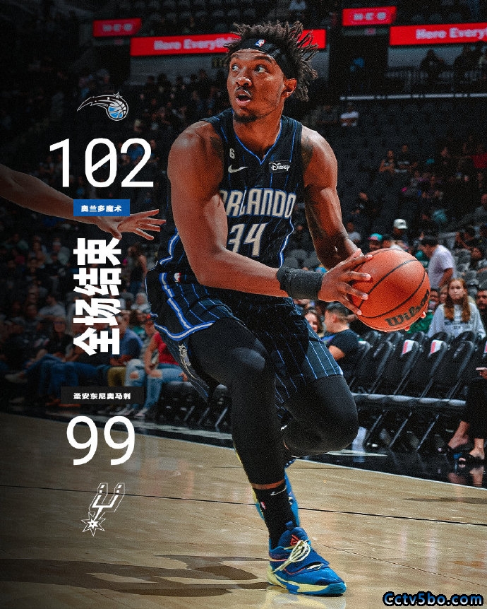 NBA季前赛 魔术  102 - 99  马刺