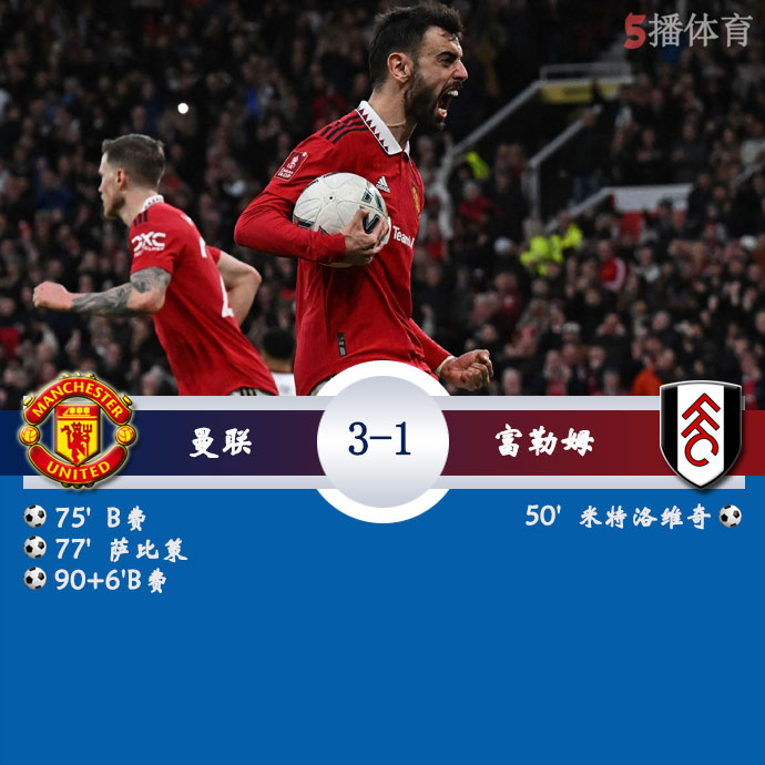 曼联  3 - 1  富勒姆