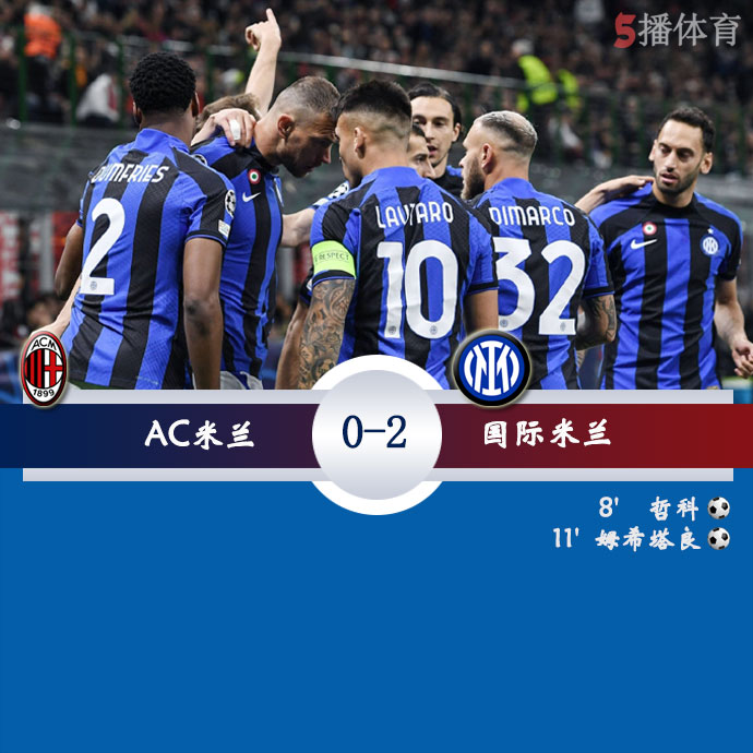 AC米兰  0 - 2  国际米兰