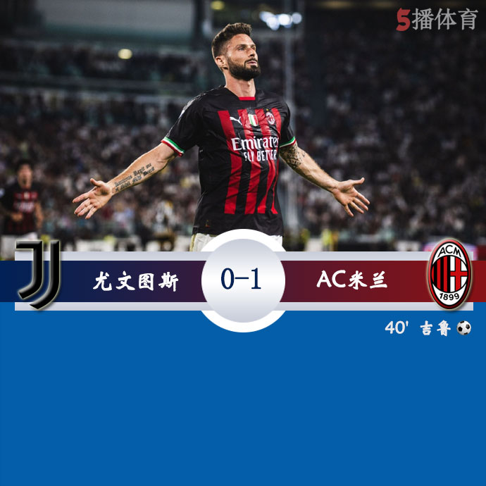 尤文图斯  0 - 1  AC米兰 