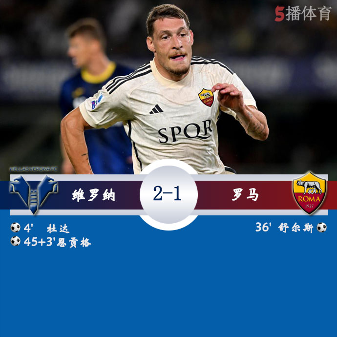 维罗纳  2 - 1  罗马