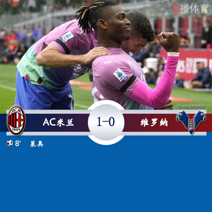 AC米兰  1 - 0  维罗纳 