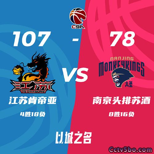 江苏  107 - 78  同曦