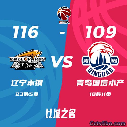 辽宁  116 - 109  青岛