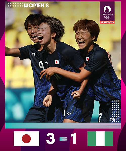 日本女足  3 - 1  尼日利亚女足