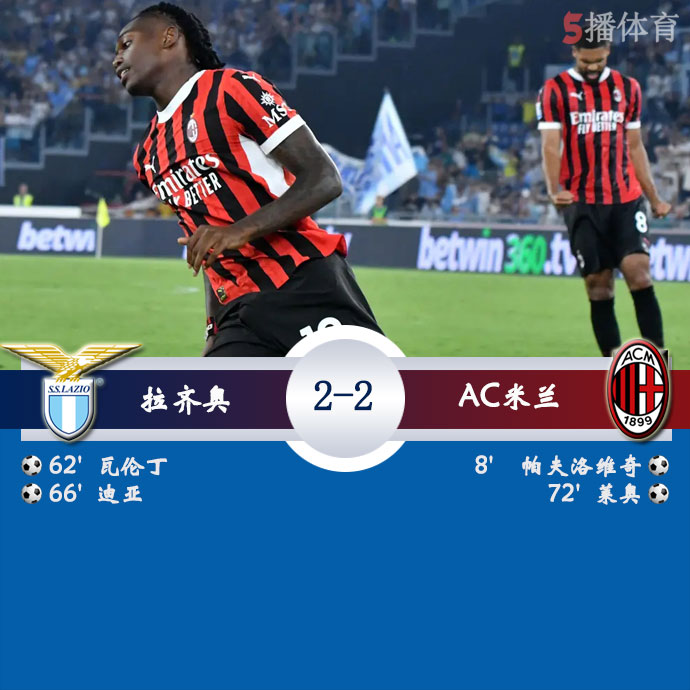 拉齐奥  2 - 2  AC米兰