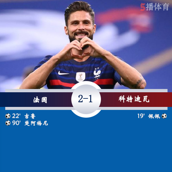 足球友谊赛 法国  2 - 1  科特迪瓦