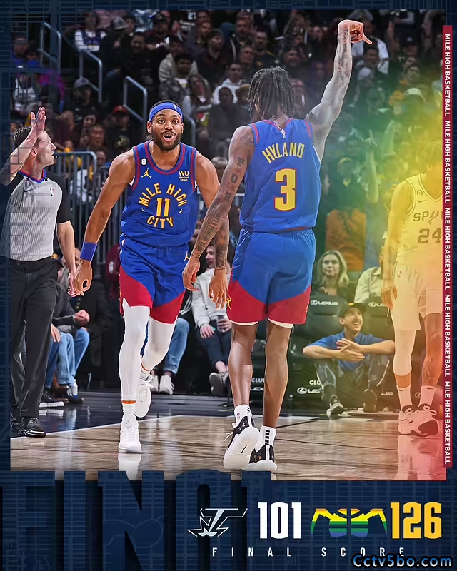 NBA常规赛 马刺  101 - 126  掘金