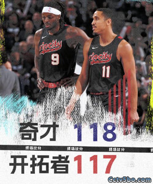 奇才  118 - 117  开拓者