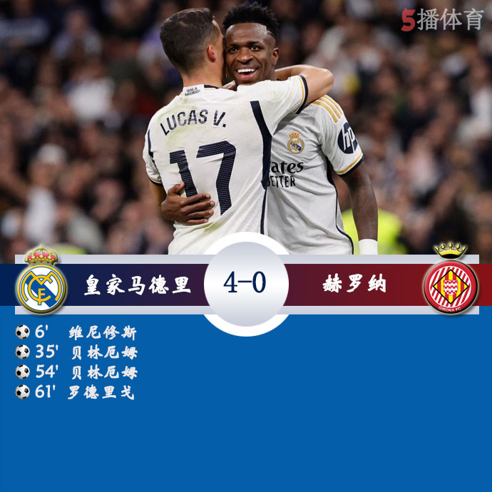 皇家马德里  4 - 0  赫罗纳