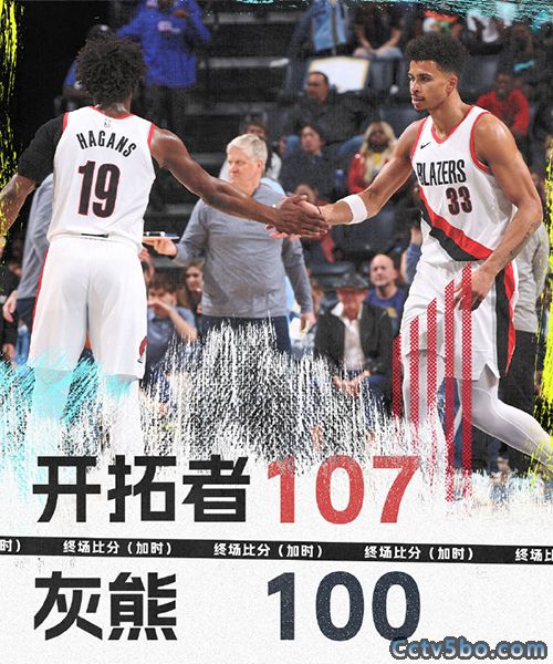 开拓者  107 - 100  灰熊