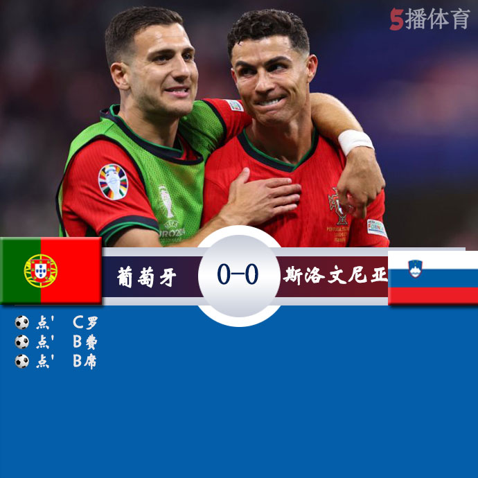 葡萄牙   0 - 0   斯洛文尼亚